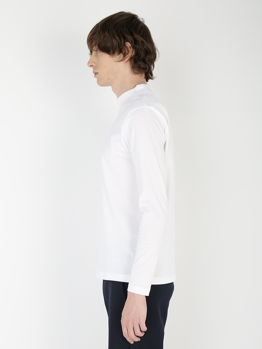 Cotton Long Sleeved Mock Neck T-shirt｜for MEN 詳細画像 NO1(A2738UTS908_ホワイト) 3