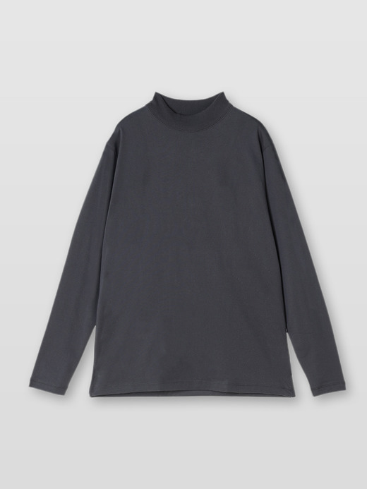 Cotton Long Sleeved Mock Neck T-shirt｜for MEN 詳細画像 NO4(A2738UTS908_グレー) 1