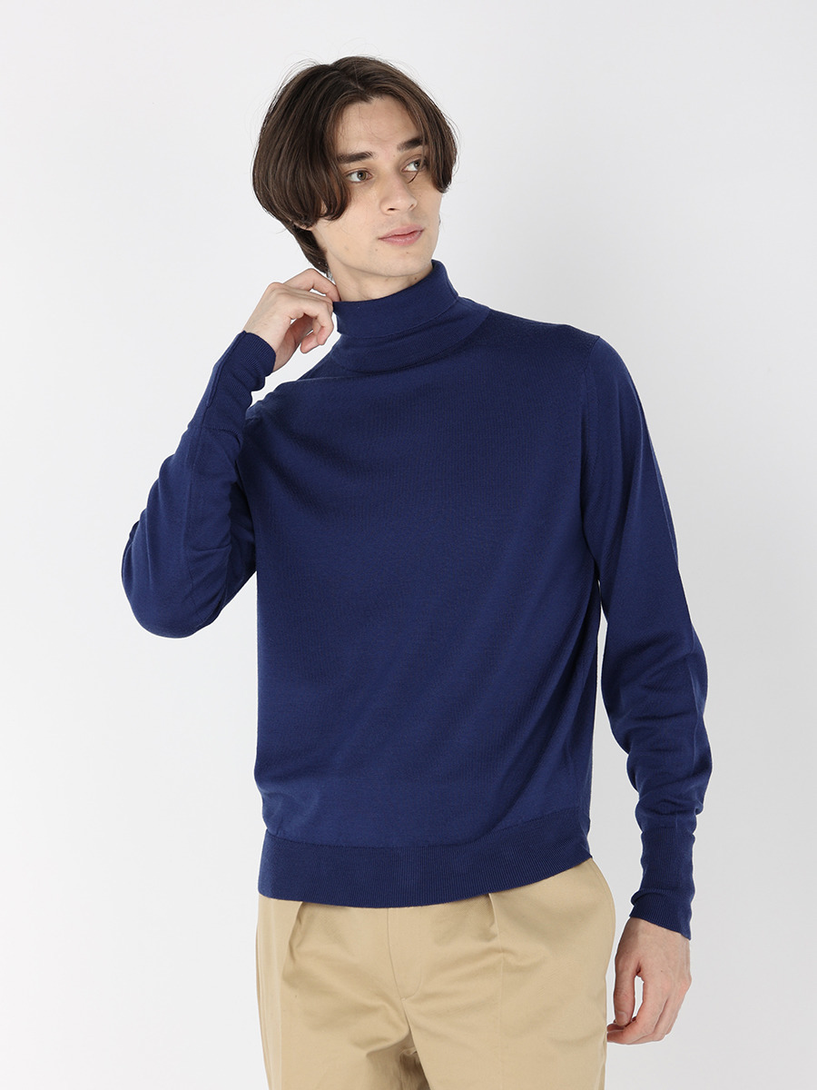 JOHN SMEDLEY タートルネックセーター 【S】袖丈60cm - ニット/セーター