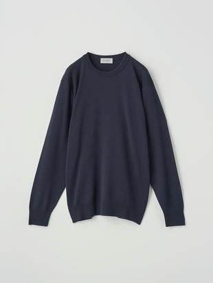 クルーネック長袖ニットプルオーバー | A4543 | 24G SWEATER SERIES