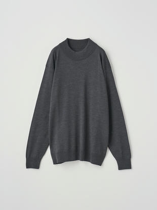 モックネック長袖ニットプルオーバー | A4546 | 24G SWEATER SERIES