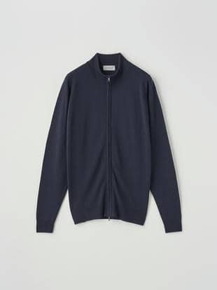 フルジップアップ長袖カーディガン | CLAYGATE | 24G STANDARD FIT