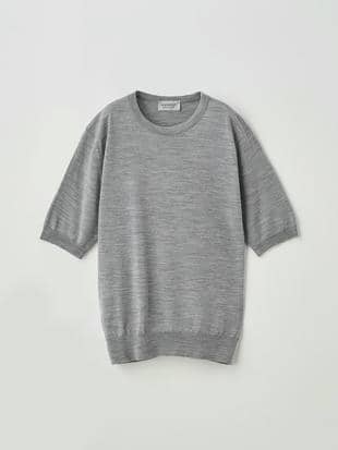 クルーネック半袖プルオーバー | ESTA | 30G MODERN FIT