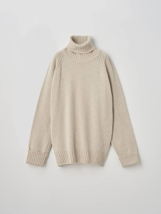 ［Eco Cashmere］カシミヤ混 オーバーサイズタートルネックプルオーバー | FAIRLIE | 7G 詳細画像 PAMPAS 2