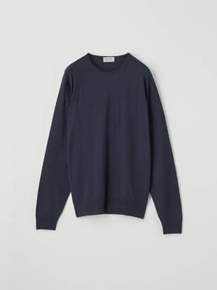 クルーネック長袖ニットプルオーバー | FARHILL | 24G STANDARD FIT