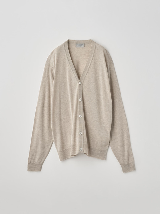 Ｖネック長袖カーディガン | HALIN | 30G MODERN FIT 詳細画像 GREY FLEECE 1