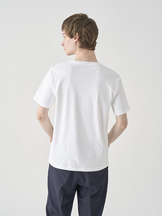 スビンコットンクルーネック半袖Ｔシャツ｜UTS912｜UNDERWEAR for MEN 詳細画像 NO1(L0348UTS912_ホワイト) 5