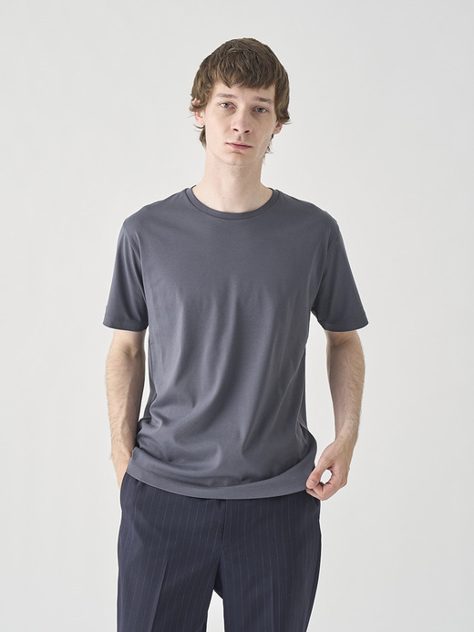 スビンコットンクルーネック半袖Ｔシャツ｜UTS912｜UNDERWEAR for MEN 詳細画像 NO3(L0348UTS912_チャコールグレー) 3