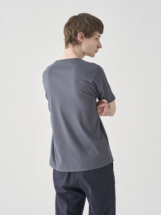 スビンコットンクルーネック半袖Ｔシャツ｜UTS912｜UNDERWEAR for MEN 詳細画像 NO3(L0348UTS912_チャコールグレー) 6