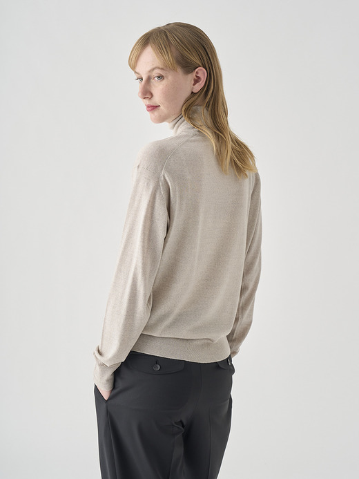 タートルネック長袖プルオーバー| LETTY | 30G COMMON FIT 詳細画像 GREY FLEECE 6