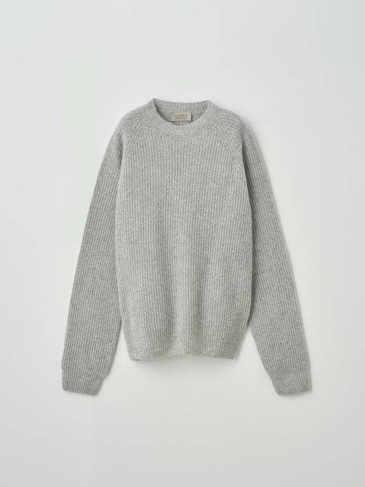 ［Eco Cashmere］カシミヤ混 クルーネックリブニットプルオーバー| LYLLA | 7G 詳細画像 POLAR 1