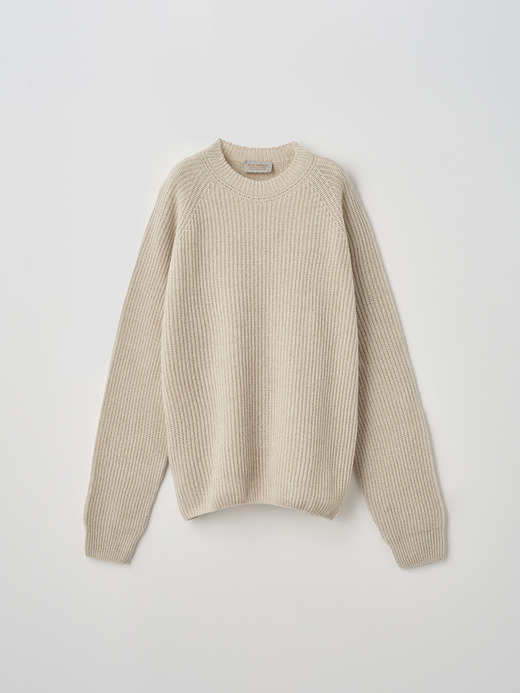 ［Eco Cashmere］カシミヤ混 クルーネックリブニットプルオーバー| LYLLA | 7G 詳細画像 PAMPAS 2