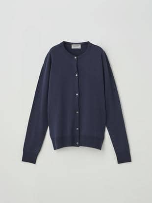 クルーネック長袖カーディガン | MILLY | 30G MODERN FIT