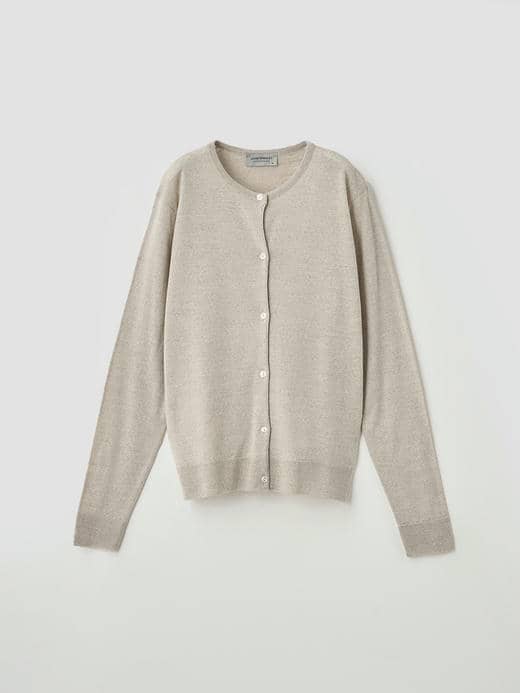 クルーネック長袖カーディガン | MILLY | 30G MODERN FIT 詳細画像 GREY FLEECE 1