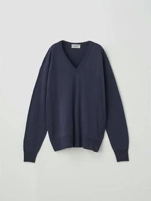 Ｖネック長袖プルオーバー| OONA | 30G COMMON FIT