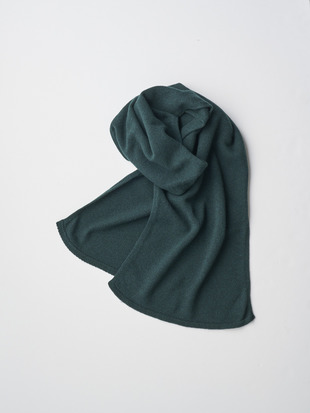 ［Eco Cashmere］カシミヤ混 ニットマフラー | QUARTZ | 7G