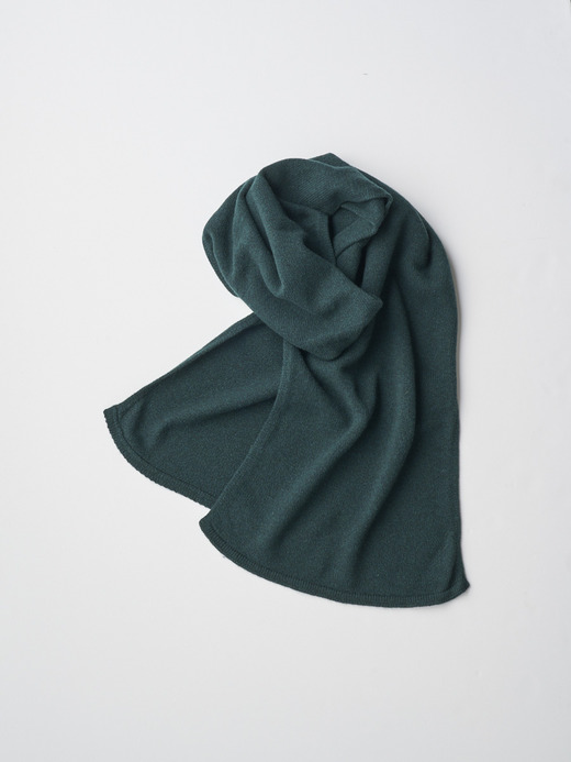 ［Eco Cashmere］カシミヤ混 ニットマフラー | QUARTZ | 7G 詳細画像 FOREST 1