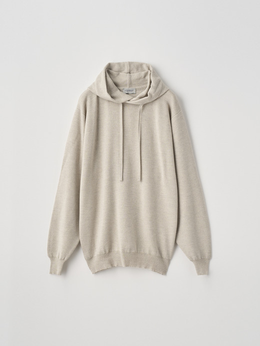 Ｗジャガード長袖フーディー | RAE | 30G STANDARD FIT 詳細画像 GREY FLEECE 2