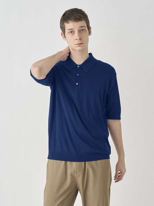 Polo Shirt | ISIS | 30G EASY FIT 詳細画像 FRENCH NAVY 2