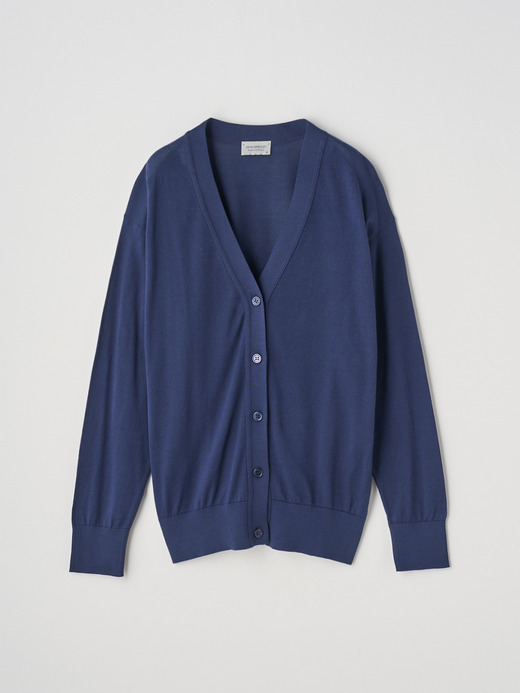 V-neck Long sleeved Cardigan | S4620 | 30G COMMON FIT 詳細画像 FRENCH NAVY 1