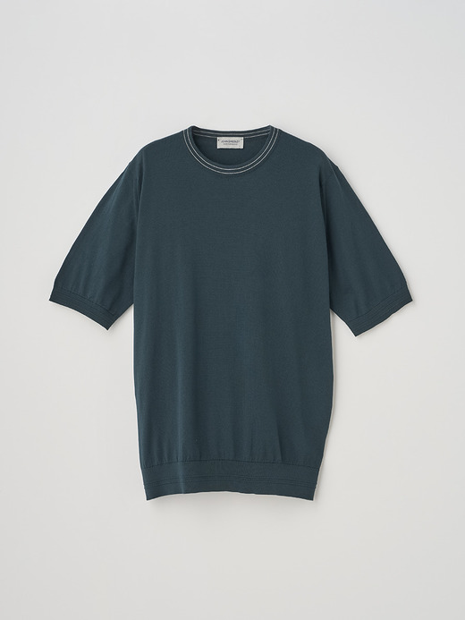 ティッピング半袖コットンニットＴシャツ | ASA | 30G EASY FIT 詳細画像 NO2(ASA) 1