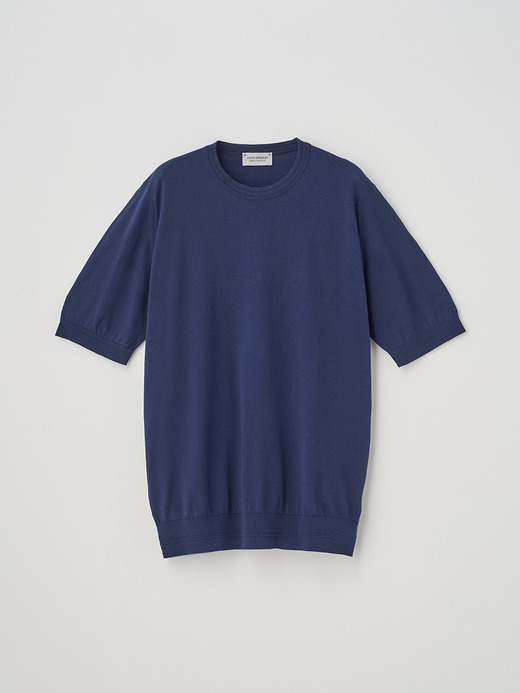 ティッピング半袖コットンニットＴシャツ | ASA | 30G EASY FIT 詳細画像 NO3(ASA) 1