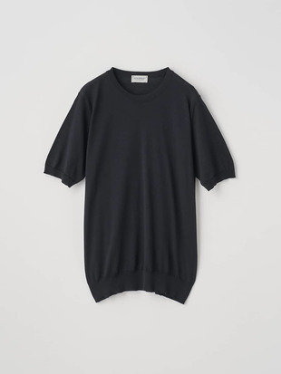 [Anglo Indian Gauze] クルーネックニットＴシャツ | HILCOTE | 30G EASY FIT