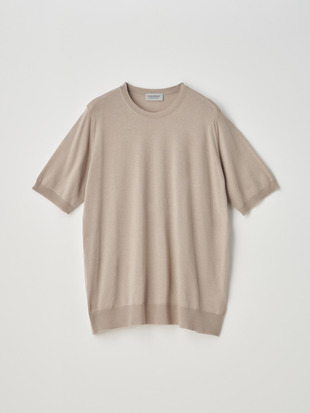 [Anglo Indian Gauze] クルーネックニットＴシャツ | HILCOTE | 30G EASY FIT