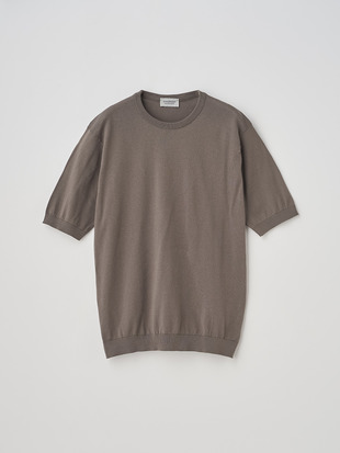 クルーネック半袖コットンニットＴシャツ | KIELL | 30G MODERN FIT