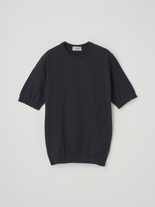 クルーネック半袖コットンニットＴシャツ | KIELL | 30G MODERN FIT