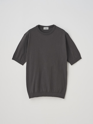 クルーネック半袖コットンニットＴシャツ | KIELL | 30G MODERN FIT