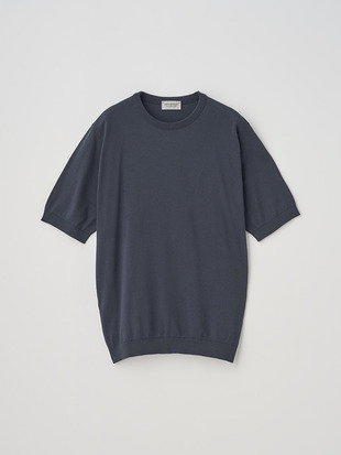 クルーネック半袖コットンニットＴシャツ | KIELL | 30G MODERN FIT