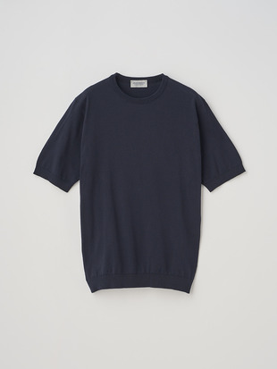 クルーネック半袖コットンニットＴシャツ | KIELL | 30G MODERN FIT