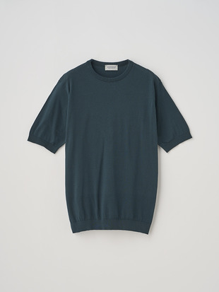 クルーネック半袖コットンニットＴシャツ | KIELL | 30G MODERN FIT