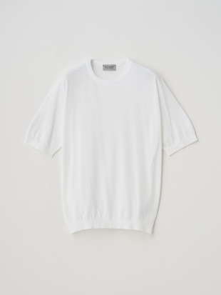 クルーネック半袖コットンニットＴシャツ | KIELL | 30G MODERN FIT