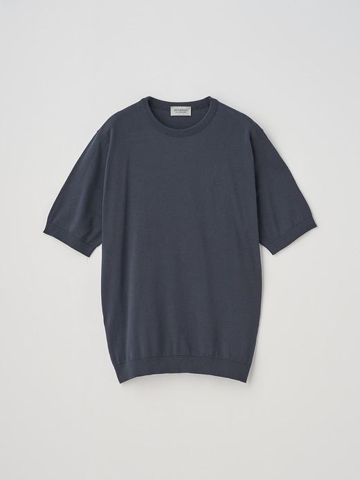 クルーネック半袖コットンニットＴシャツ | KIELL | 30G MODERN FIT 詳細画像 FLINT 1