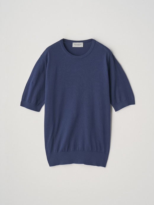 半袖コットンニットプルオーバー | NELL | 30G MODERN FIT 詳細画像 FRENCH NAVY 1