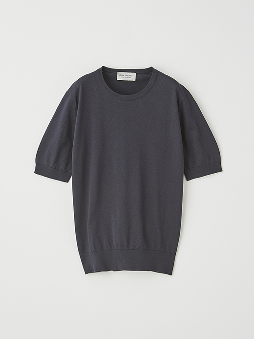 半袖コットンニットプルオーバー | NELL | 30G MODERN FIT 詳細画像 NAVY 1