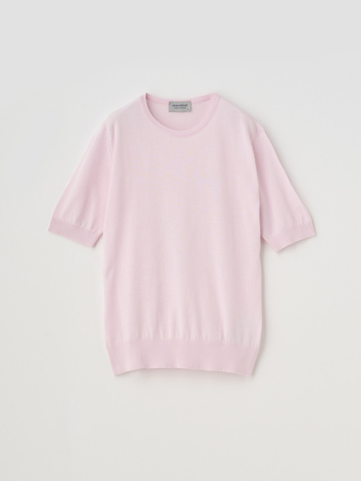 半袖コットンニットプルオーバー | NELL | 30G MODERN FIT 詳細画像 SOFT PINK 2