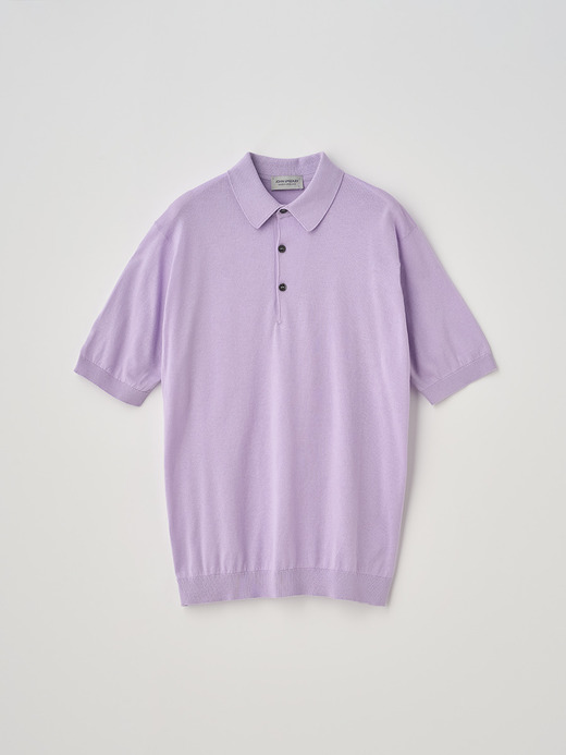 半袖コットンニットポロシャツ | REID | 30G MODERN FIT 詳細画像 LILAC BREEZE 1