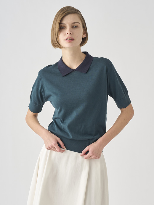 Bicolour Polo Shirt | S4485 | 30G 詳細画像 NO24(S4485) 2