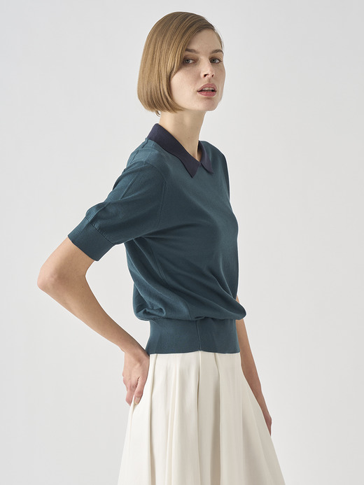 Bicolour Polo Shirt | S4485 | 30G 詳細画像 NO24(S4485) 5